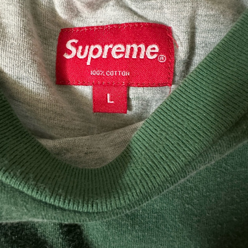 Supreme shirt in green from Paris. 2018 collection